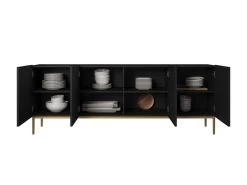 Ensemble KASHA Avec Meuble TV 200 Cm Avec Niche + Buffet 4 Portes 200 Cm Pieds Or 21 Ensemble KASHA Avec Meuble TV 200 Cm Avec Niche + Buffet 4 Portes 200 Cm Pieds Or -Velvet Magasin ensemble kasha avec meuble tv 200 cm avec niche buffet 4 portes 200 cm pieds or 9