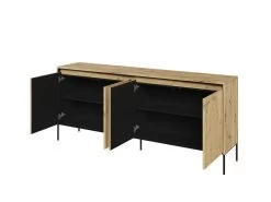 Ensemble LENARA Avec Buffet 193 Cm + Meuble TV 193 Cm Avec Tasseaux Et LED -Velvet Magasin ensemble lenara avec buffet 193 cm meuble tv 193 cm avec tasseaux et led 2