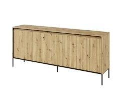 Ensemble LENARA Avec Buffet 193 Cm + Meuble TV 193 Cm Avec Tasseaux Et LED