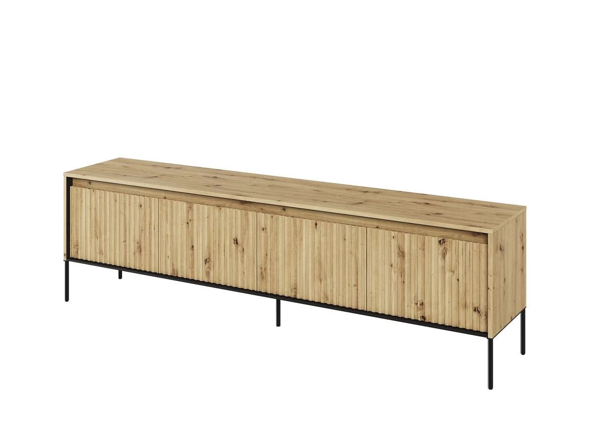 Ensemble LENARA Avec Buffet Haut 100 Cm + Meuble TV 193 Cm Avec Tasseaux Et LED 8 Ensemble LENARA Avec Buffet Haut 100 Cm + Meuble TV 193 Cm Avec Tasseaux Et LED – Image 6