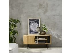 Ensemble PAULINA Meuble TV 120 Cm + Buffet 2 Portes 140 Cm + Table Basse + Buffet Haut 2 Portes 100 Cm Placage Chêne Massif -Velvet Magasin ensemble paulina meuble tv 120 cm buffet 2 portes 140 cm table basse buffet haut 2 portes 100 cm placage chene massif 2