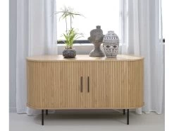 Ensemble PAULINA Meuble TV 120 Cm + Buffet 2 Portes 140 Cm + Table Basse + Buffet Haut 2 Portes 100 Cm Placage Chêne Massif -Velvet Magasin ensemble paulina meuble tv 120 cm buffet 2 portes 140 cm table basse buffet haut 2 portes 100 cm placage chene massif 9