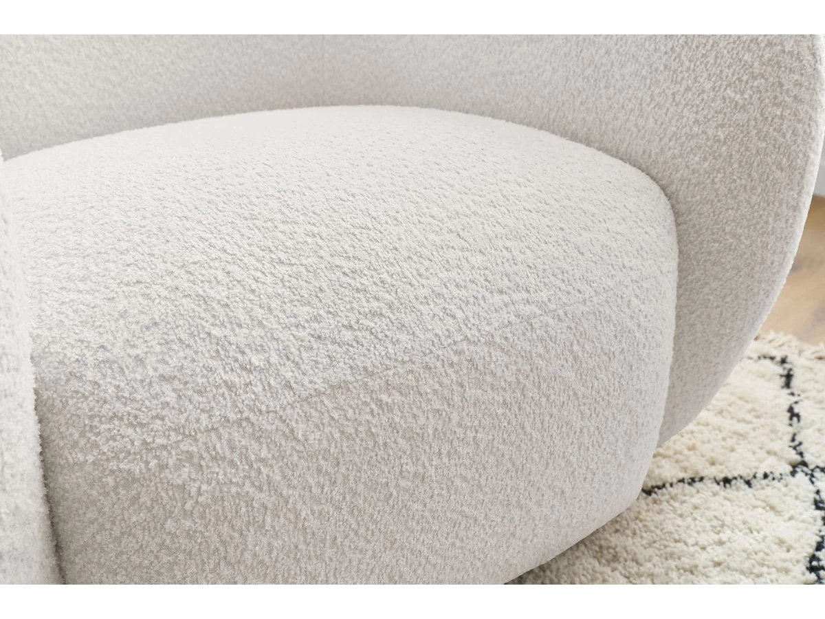 Fauteuil CELINE Tissu Bouclette 9 Fauteuil CELINE Tissu Bouclette – Image 7