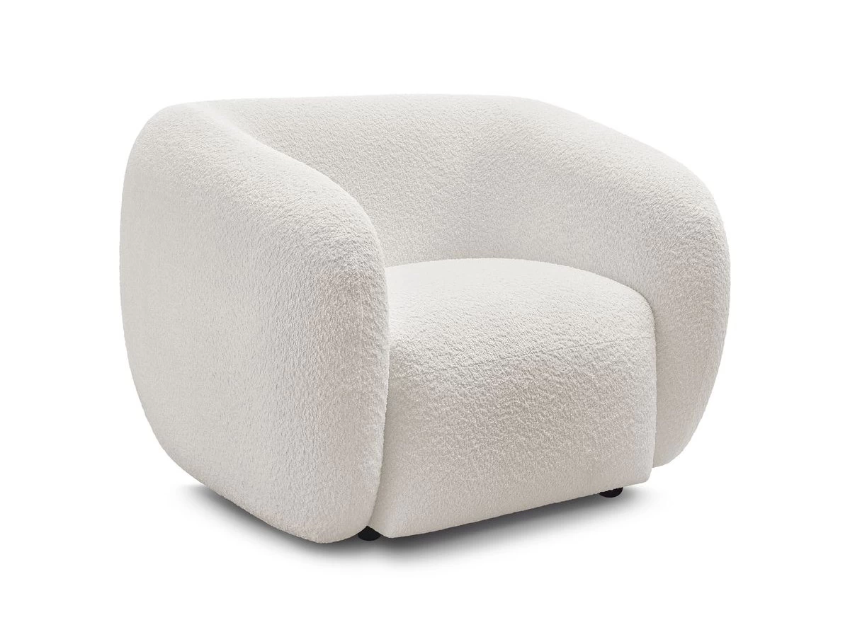 Fauteuil CELINE Tissu Bouclette 3 Fauteuil CELINE Tissu Bouclette