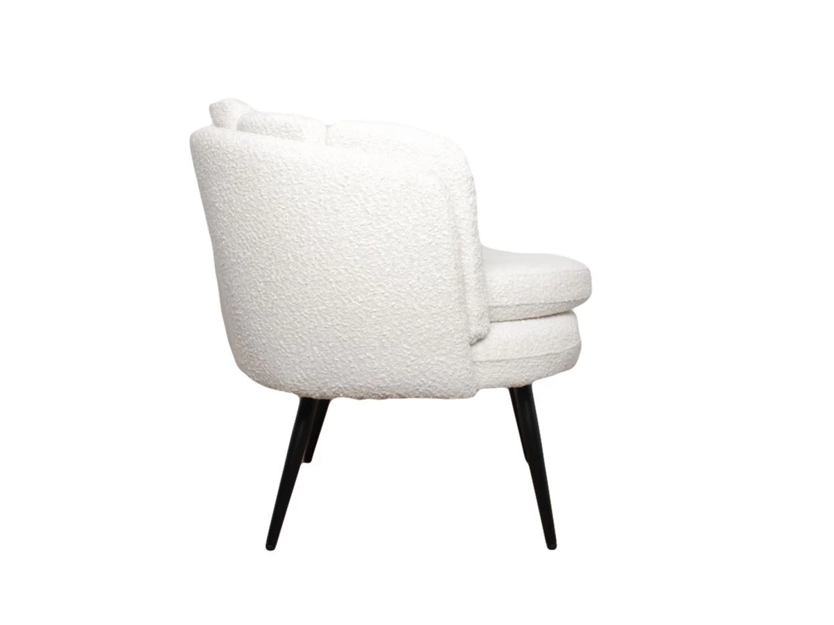 Fauteuil De Table CELIA Tissu Bouclette 4 Fauteuil De Table CELIA Tissu Bouclette – Image 2