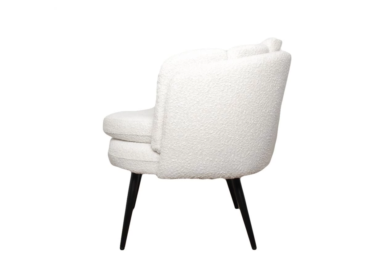 Fauteuil De Table CELIA Tissu Bouclette 6 Fauteuil De Table CELIA Tissu Bouclette – Image 4