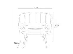 Fauteuil De Table CELIA Tissu Bouclette 15 Fauteuil De Table CELIA Tissu Bouclette -Velvet Magasin fauteuil de table celia tissu bouclette 6