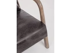 Fauteuil MERLET Simili Cuir Noir 17 Fauteuil MERLET Simili Cuir Noir -Velvet Magasin fauteuil merlet simili cuir noir 6