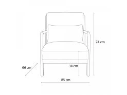 Fauteuil MERLET Simili Cuir Noir 19 Fauteuil MERLET Simili Cuir Noir -Velvet Magasin fauteuil merlet simili cuir noir 8