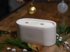 Grande Bougie Blanche GUILA Double Mèche Parfums Au Choix -Velvet Magasin grande bougie blanche guila double meche parfums au choix 2