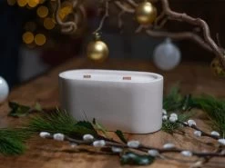 Grande Bougie Blanche GUILA Double Mèche Parfums Au Choix