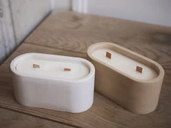 Grande Bougie Blanche GUILA Double Mèche Parfums Au Choix -Velvet Magasin grande bougie blanche guila double meche parfums au choix 6