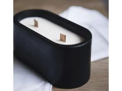 Grande Bougie Noire GUILA Double Mèche Parfums Au Choix