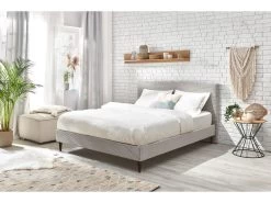 Lit 140x190 Cm ANJA Avec Lattes Massives Pieds En Bois Wengé 15 Lit 140x190 Cm ANJA Avec Lattes Massives Pieds En Bois Wengé -Velvet Magasin lit 140x190 cm anja avec lattes massives pieds en bois wenge 3