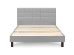 Lit 140x190 Cm CARRE Lattes Massives Pieds Carrés Bois Wengé -Velvet Magasin lit 140x190 cm carre lattes massives pieds carres bois wenge 9