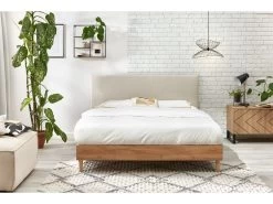 Lit 140x190 Cm NOA Avec Lattes Massives Pieds En Bois Naturel 15 Lit 140x190 Cm NOA Avec Lattes Massives Pieds En Bois Naturel -Velvet Magasin lit 140x190 cm noa avec lattes massives pieds en bois naturel 3