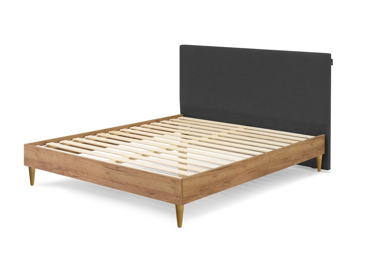 Lit 140x190 Cm NOA Avec Lattes Massives Pieds En Bois Naturel 3 Lit 140x190 Cm NOA Avec Lattes Massives Pieds En Bois Naturel