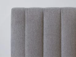 Lit 140x190 Cm OCEANE Avec Lattes Massives Tissu Texturé -Velvet Magasin lit 140x190 cm oceane avec lattes massives tissu texture 4