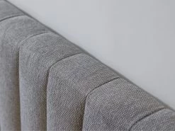 Lit 140x190 Cm OCEANE Avec Lattes Massives Tissu Texturé -Velvet Magasin lit 140x190 cm oceane avec lattes massives tissu texture 5