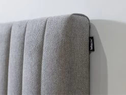 Lit 140x190 Cm OCEANE Avec Lattes Massives Tissu Texturé -Velvet Magasin lit 140x190 cm oceane avec lattes massives tissu texture 6