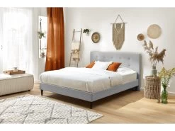 Lit 140x190 Cm RORY Avec Lattes Massives Pieds Bois Wengé 18 Lit 140x190 Cm RORY Avec Lattes Massives Pieds Bois Wengé -Velvet Magasin lit 140x190 cm rory avec lattes massives pieds bois wenge 6