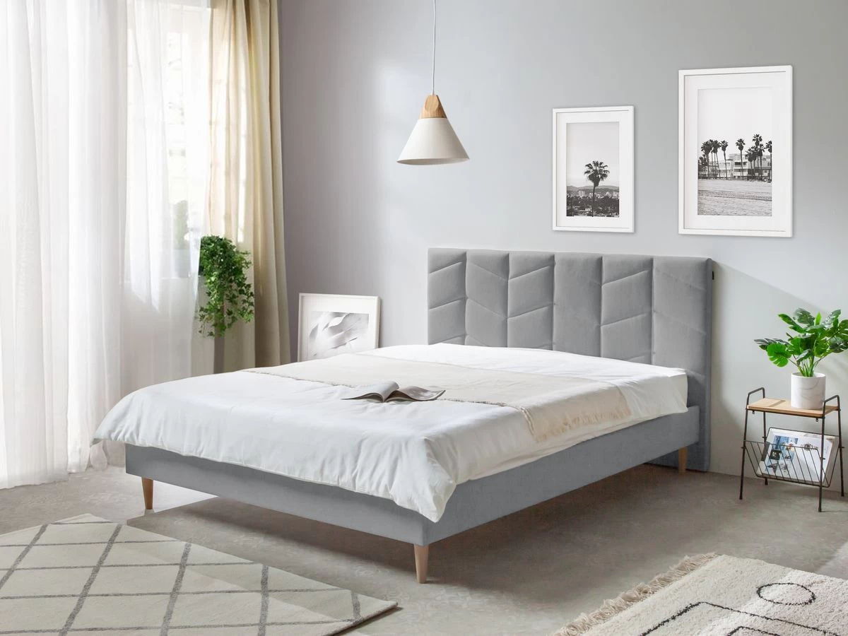 Lit 160 X 200 Cm BELLEVILLE Avec Lattes Massives 8 Lit 160 X 200 Cm BELLEVILLE Avec Lattes Massives – Image 6