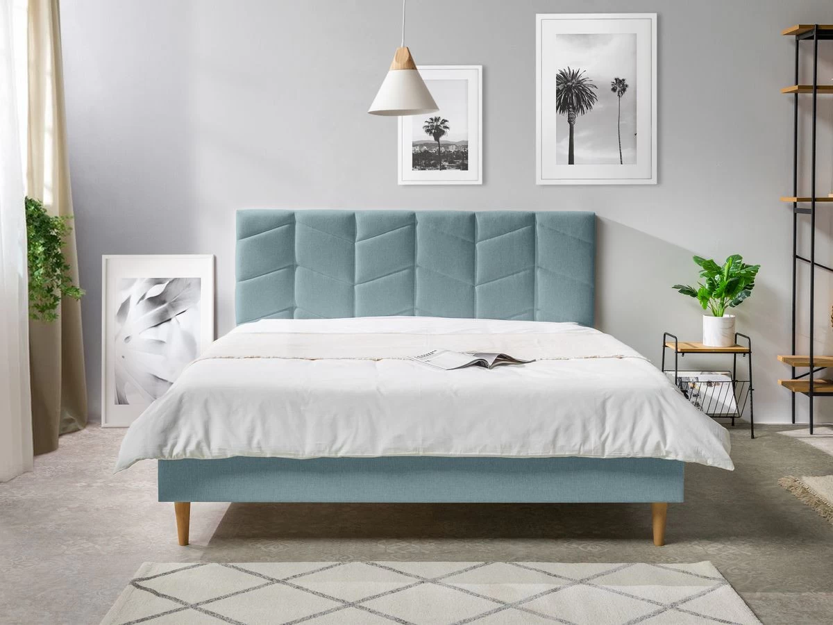 Lit 160 X 200 Cm BELLEVILLE Avec Lattes Massives 11 Lit 160 X 200 Cm BELLEVILLE Avec Lattes Massives – Image 9