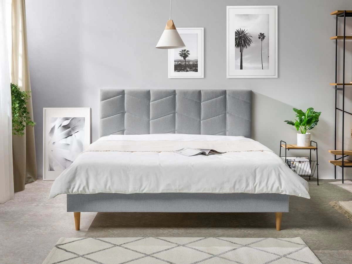 Lit 160 X 200 Cm BELLEVILLE Avec Lattes Massives 12 Lit 160 X 200 Cm BELLEVILLE Avec Lattes Massives – Image 10