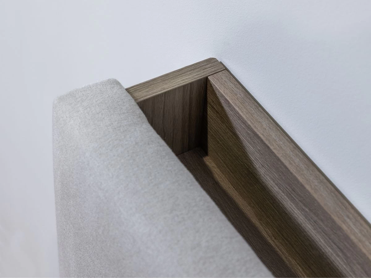 Lit 160 X 200 Cm OLYMPE Tête De Lit Avec Rangement Lattes Massives Et Pieds En Bois Naturel 7 Lit 160 X 200 Cm OLYMPE Tête De Lit Avec Rangement Lattes Massives Et Pieds En Bois Naturel – Image 5