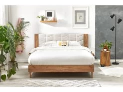 Lit 160x200 Cm LEONA Avec Lattes Massives Pieds En Bois Naturel 17 Lit 160x200 Cm LEONA Avec Lattes Massives Pieds En Bois Naturel -Velvet Magasin lit 160x200 cm leona avec lattes massives pieds en bois naturel 5