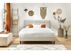 Lit 160x200 Cm RORY Avec Lattes Massives Pieds Bois Wengé 21 Lit 160x200 Cm RORY Avec Lattes Massives Pieds Bois Wengé -Velvet Magasin lit 160x200 cm rory avec lattes massives pieds bois wenge 9