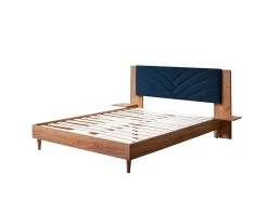 Lit 160x200 Cm TRIOMPHE Avec Lattes Massives -Velvet Magasin lit 160x200 cm triomphe avec lattes massives 2