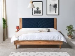 Lit 160x200 Cm TRIOMPHE Avec Lattes Massives -Velvet Magasin lit 160x200 cm triomphe avec lattes massives 4