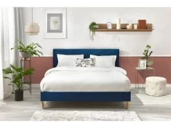 Lit 160x200 Cm VELVET Avec Lattes Massives Pieds En Bois Naturel 20 Lit 160x200 Cm VELVET Avec Lattes Massives Pieds En Bois Naturel -Velvet Magasin lit 160x200 cm velvet avec lattes massives pieds en bois naturel 8