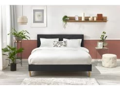 Lit 160x200 Cm VELVET Avec Lattes Massives Pieds En Bois Naturel 21 Lit 160x200 Cm VELVET Avec Lattes Massives Pieds En Bois Naturel -Velvet Magasin lit 160x200 cm velvet avec lattes massives pieds en bois naturel 9