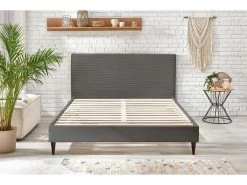 Lit 180x200 Cm ANJA Avec Lattes Massives Pieds En Bois Wengé -Velvet Magasin lit 180x200 cm anja avec lattes massives pieds en bois wenge 9