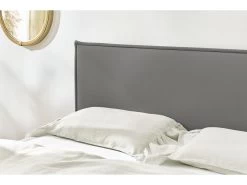 Lit 180x200 Cm CARA Avec Lattes Massives Pieds En Bois Naturel -Velvet Magasin lit 180x200 cm cara avec lattes massives pieds en bois naturel 8