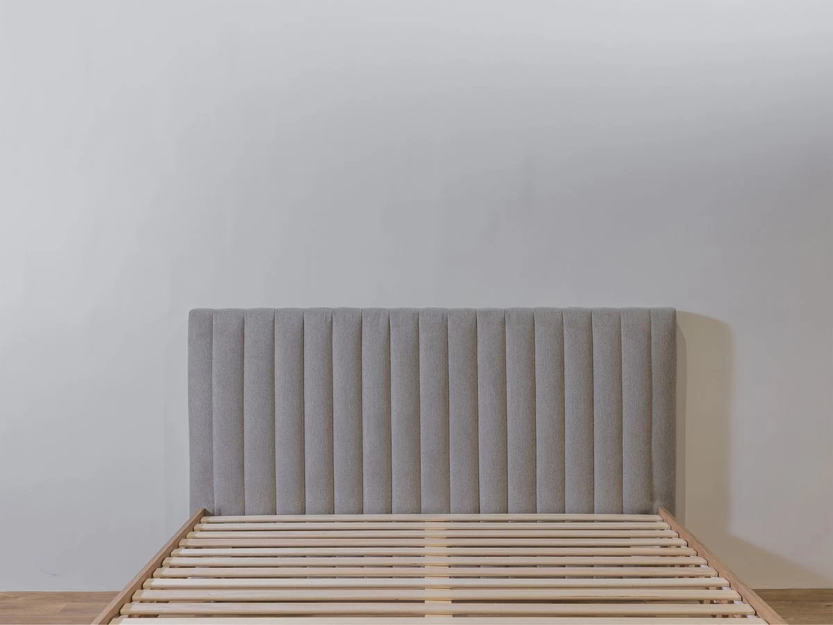 Lit 180x200 Cm OCEANE Avec Lattes Massives Tissu Texturé 6 Lit 180x200 Cm OCEANE Avec Lattes Massives Tissu Texturé – Image 4