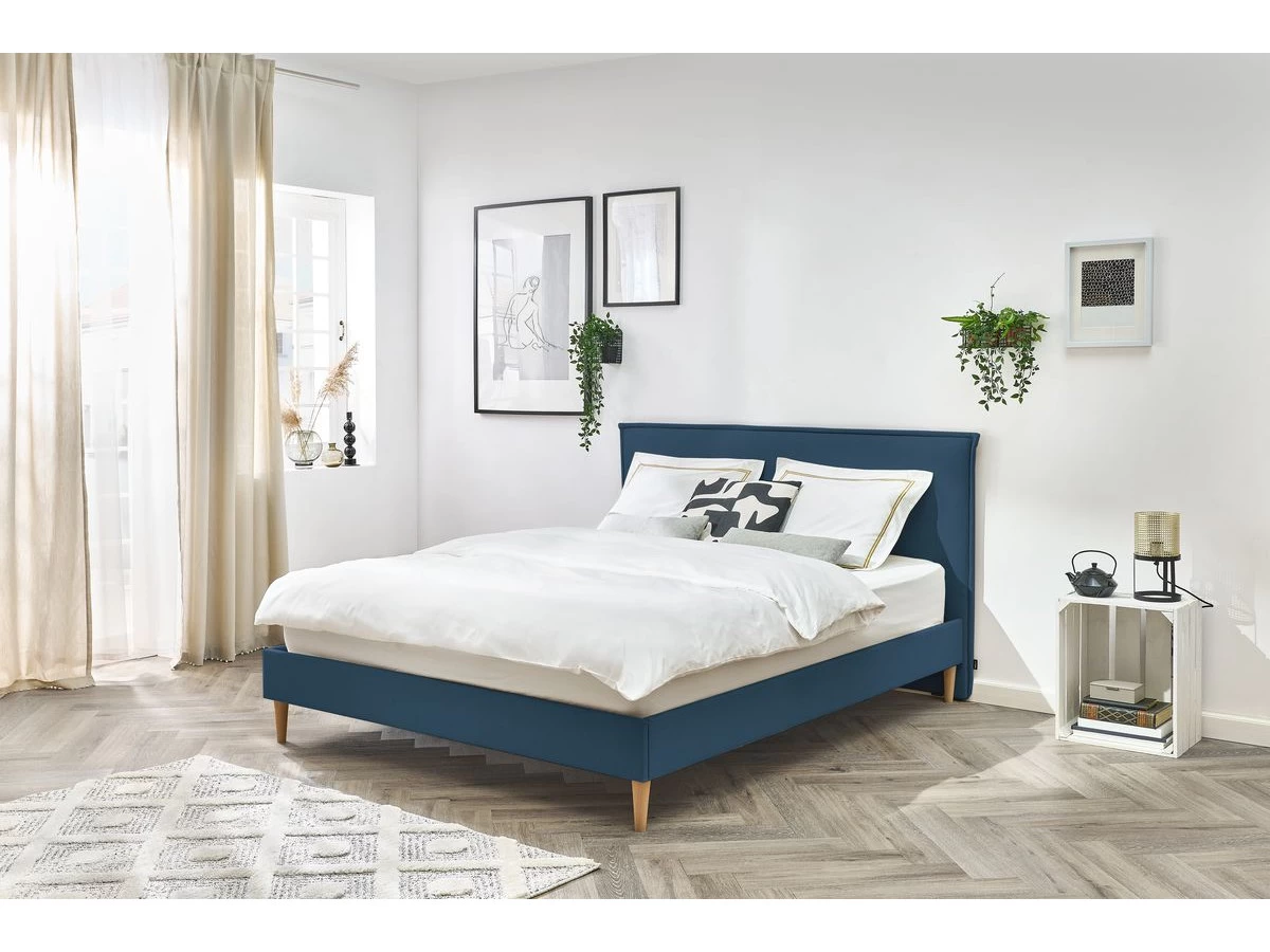 Lit 180x200 Cm SARY Avec Lattes Massives Pieds Bois Naturel 10 Lit 180x200 Cm SARY Avec Lattes Massives Pieds Bois Naturel – Image 8