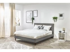 Lit 180x200 Cm SARY Avec Lattes Massives Pieds Bois Wengé 16 Lit 180x200 Cm SARY Avec Lattes Massives Pieds Bois Wengé -Velvet Magasin lit 180x200 cm sary avec lattes massives pieds bois wenge 4