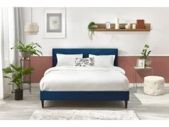 Lit 180x200 Cm VELVET Avec Lattes Massives Pieds En Bois Wengé -Velvet Magasin lit 180x200 cm velvet avec lattes massives pieds en bois wenge 8