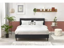 Lit 180x200 Cm VELVET Avec Lattes Massives Pieds En Bois Wengé -Velvet Magasin lit 180x200 cm velvet avec lattes massives pieds en bois wenge 9