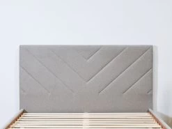 Lit ROMANE Avec Lattes Massives Tissu Texturé 17 Lit ROMANE Avec Lattes Massives Tissu Texturé -Velvet Magasin lit romane avec lattes massives tissu texture 5