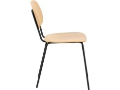 Lot De 2 Chaises ADRIEN Placage Chêne -Velvet Magasin lot de 2 chaises adrien placage chene 3