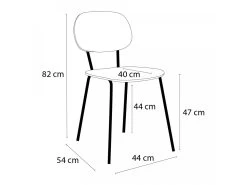 Lot De 2 Chaises ADRIEN Placage Chêne -Velvet Magasin lot de 2 chaises adrien placage chene 8