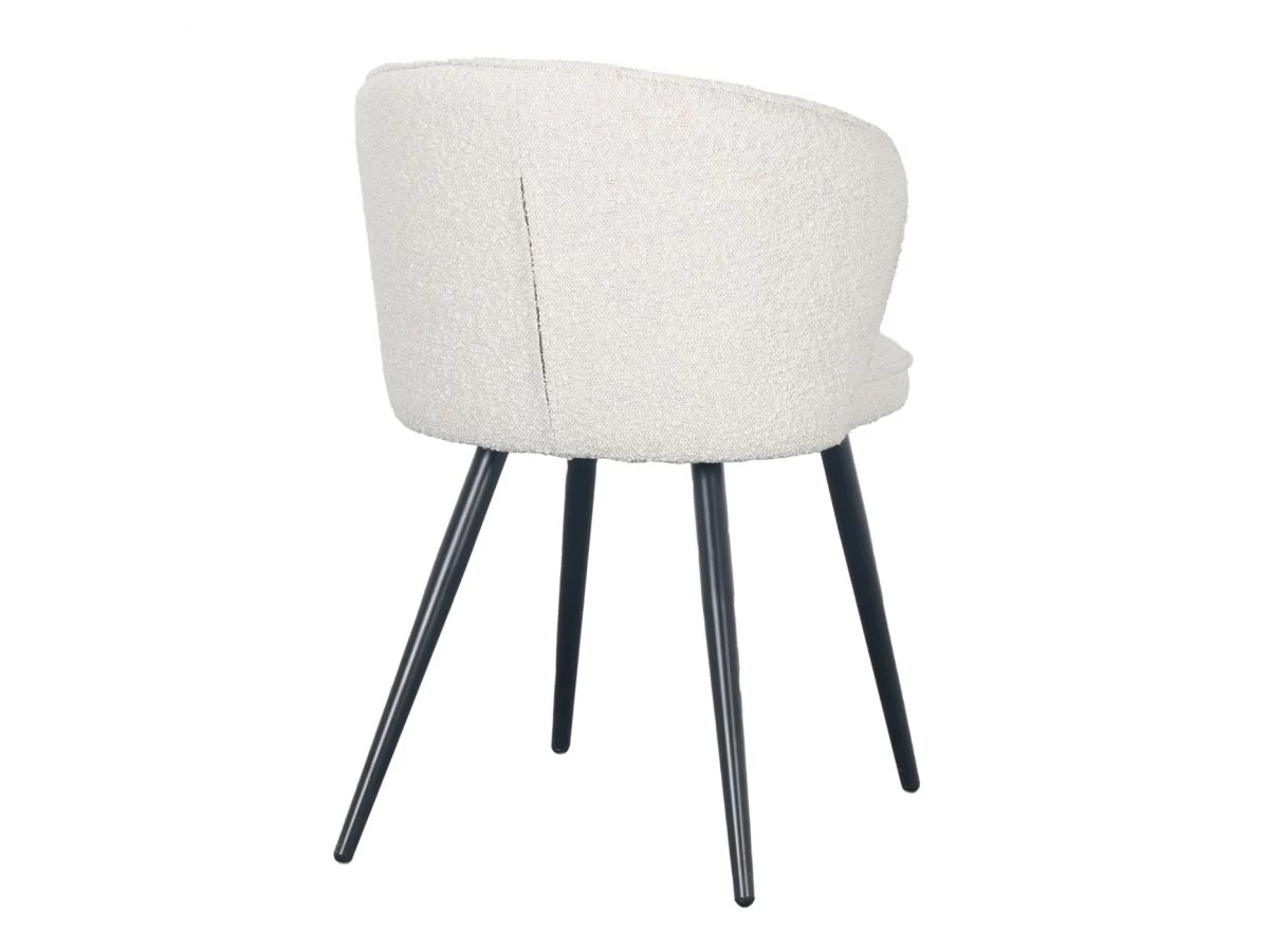 Lot De 2 Chaises ALICIA Tissu Bouclette 5 Lot De 2 Chaises ALICIA Tissu Bouclette – Image 3