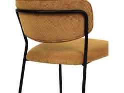 Lot De 2 Chaises ANDREA Velours Côtelé Et Pieds Noirs 18 Lot De 2 Chaises ANDREA Velours Côtelé Et Pieds Noirs -Velvet Magasin lot de 2 chaises andrea velours cotele et pieds noirs 6