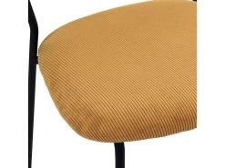 Lot De 2 Chaises ANDREA Velours Côtelé Et Pieds Noirs 19 Lot De 2 Chaises ANDREA Velours Côtelé Et Pieds Noirs -Velvet Magasin lot de 2 chaises andrea velours cotele et pieds noirs 7