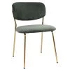 Lot De 2 Chaises ANDREA Velours Côtelé Et Pieds Or -Velvet Magasin lot de 2 chaises andrea velours cotele et pieds or