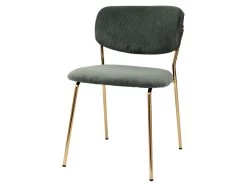 Lot De 2 Chaises ANDREA Velours Côtelé Et Pieds Or 14 Lot De 2 Chaises ANDREA Velours Côtelé Et Pieds Or -Velvet Magasin lot de 2 chaises andrea velours cotele et pieds or 2
